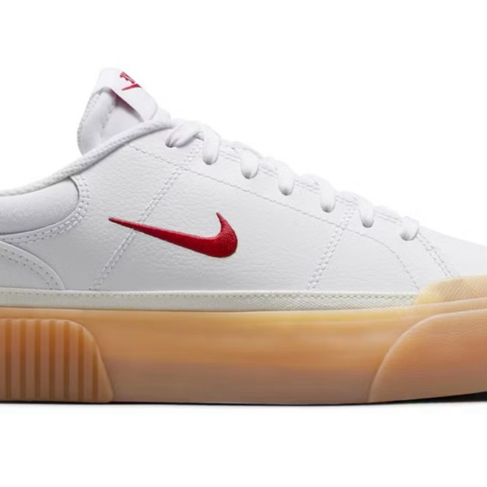 Nike Legacy White and Red Sneakers NWT
